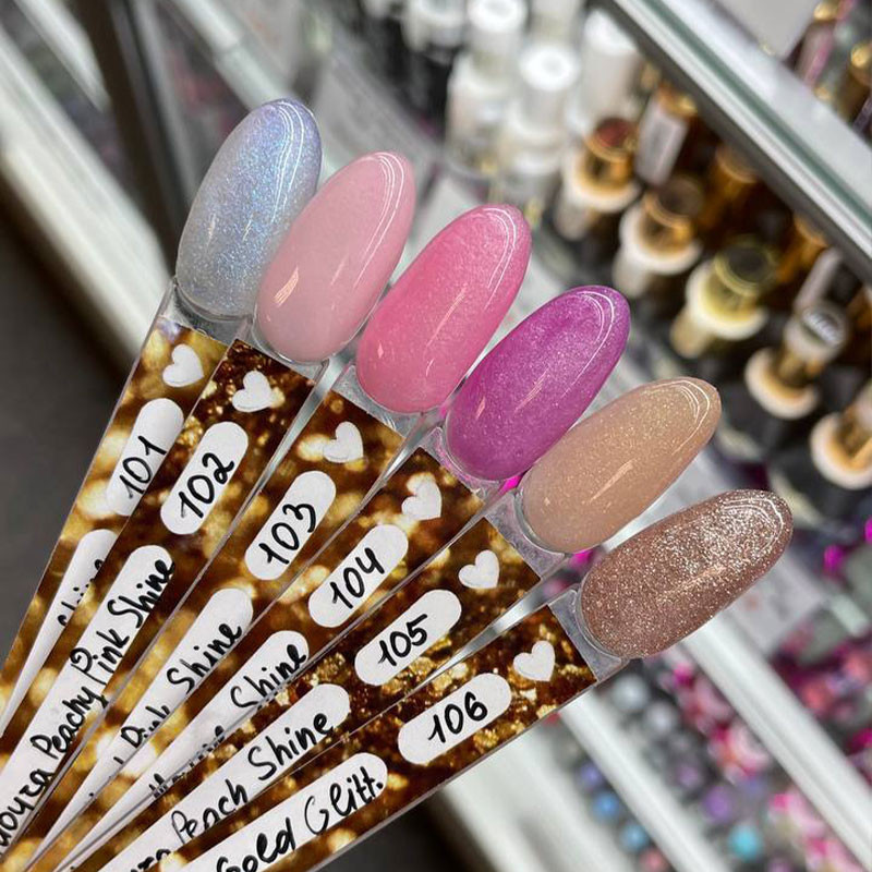 Acrygel Moyra Fusion Colour nro 106 Rosegold Glittery Shine - 15 g