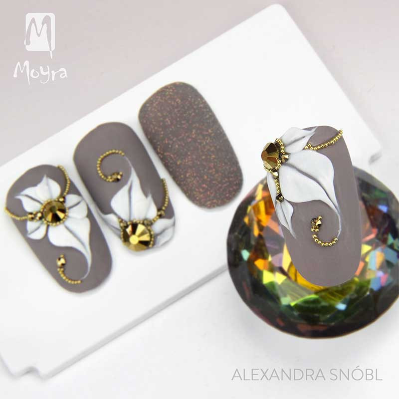 Moyra PlastiLine No. 05 Burgundin värinen geeli - 5 g