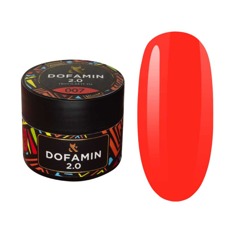 Värviline alusgeel küüntele Dofamin F.O.X, 007 - 10 ml