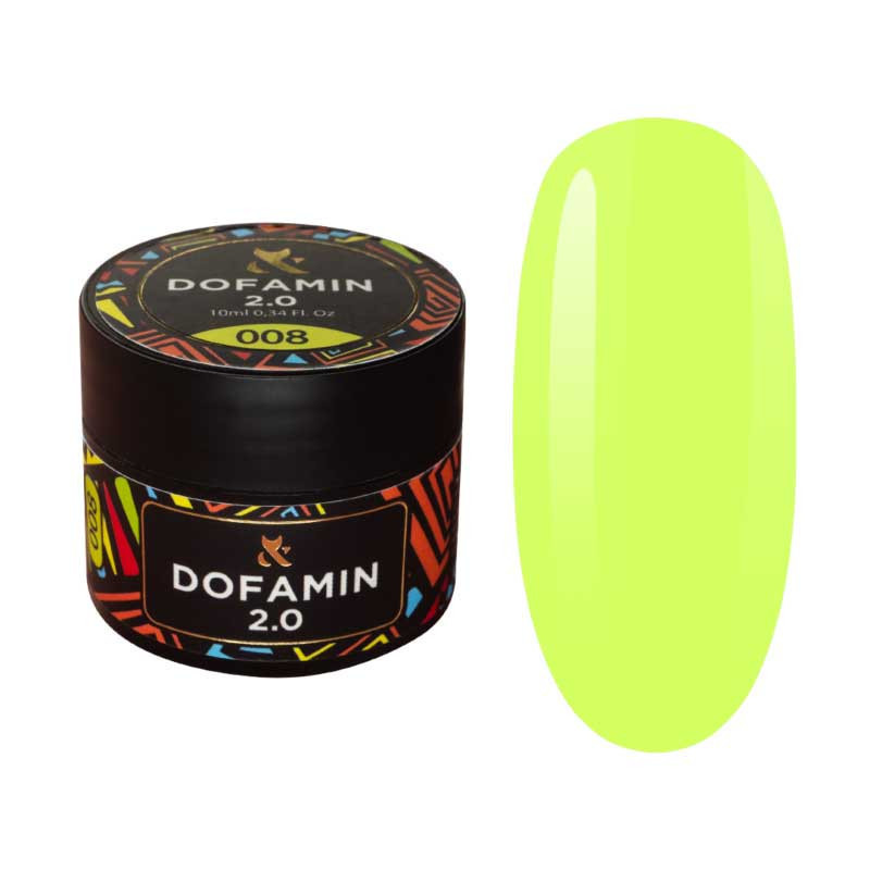 Värviline alusgeel küüntele Dofamin F.O.X, 008 - 10 ml