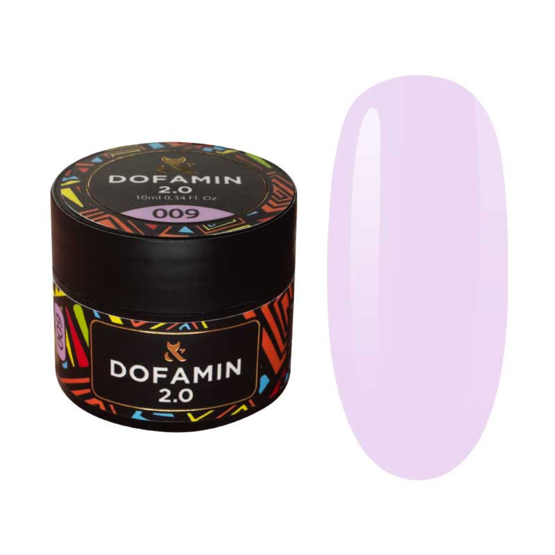 Värviline alusgeel küüntele Dofamin F.O.X, 009 - 10 ml