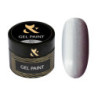 Гель-краска F.O.X Gel Paint Metal, Серебро 001, 5 ml