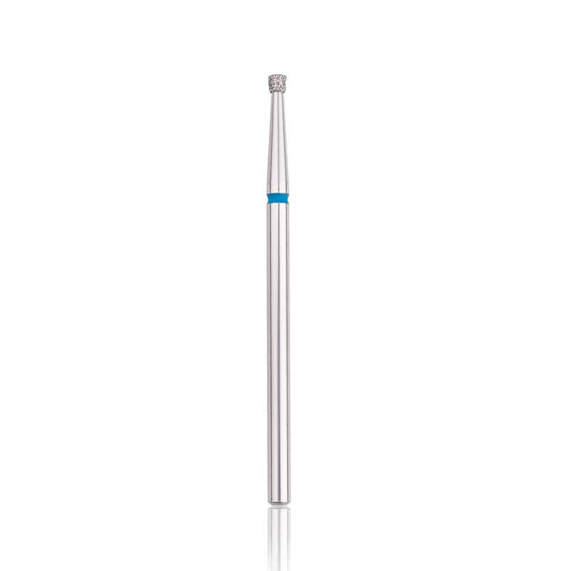 Diamond nail drill bit HEAD, “cylinder”, blue, head diameter 1,8 mm / working part 1,5 mm