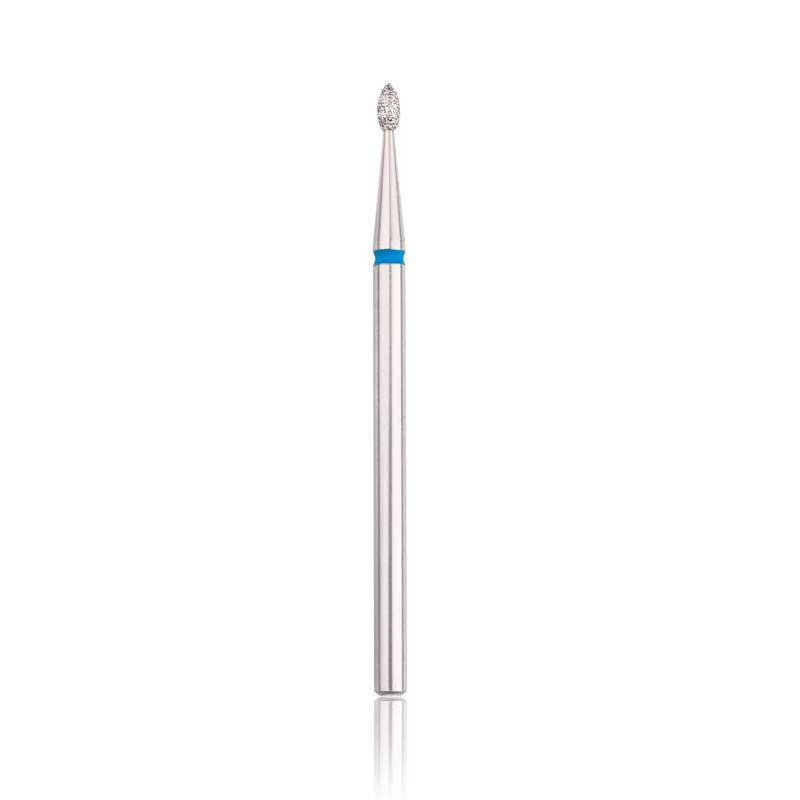 Diamond nail drill bit HEAD, rounded “bud” , blue, head diameter 1,6 mm/ working part 3,5 mm
