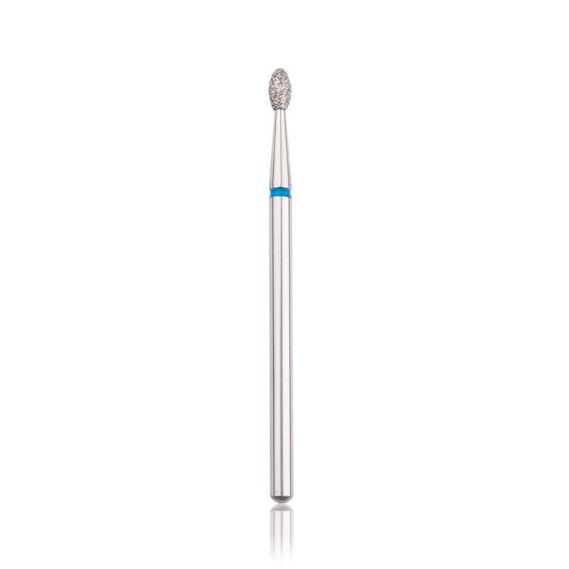 Diamond nail drill bit HEAD, rounded “bud” , blue, head diameter 2,3 mm/ working part 5,0 mm