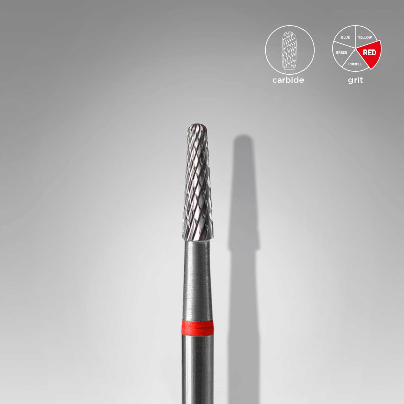 Karbiidfrees "Koonuspea" 2.3 mm, punane