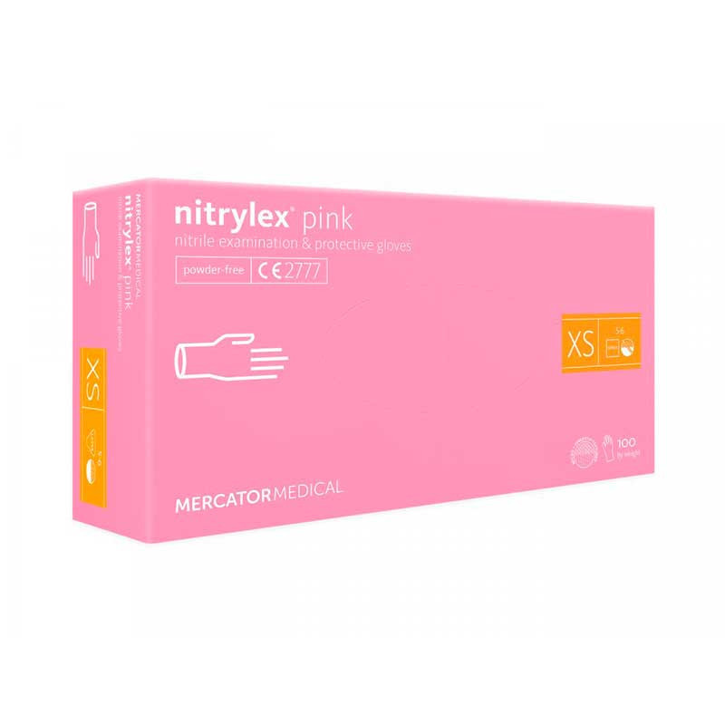 Nitriil kindad Nitrylex - roosa -100 tk. XS