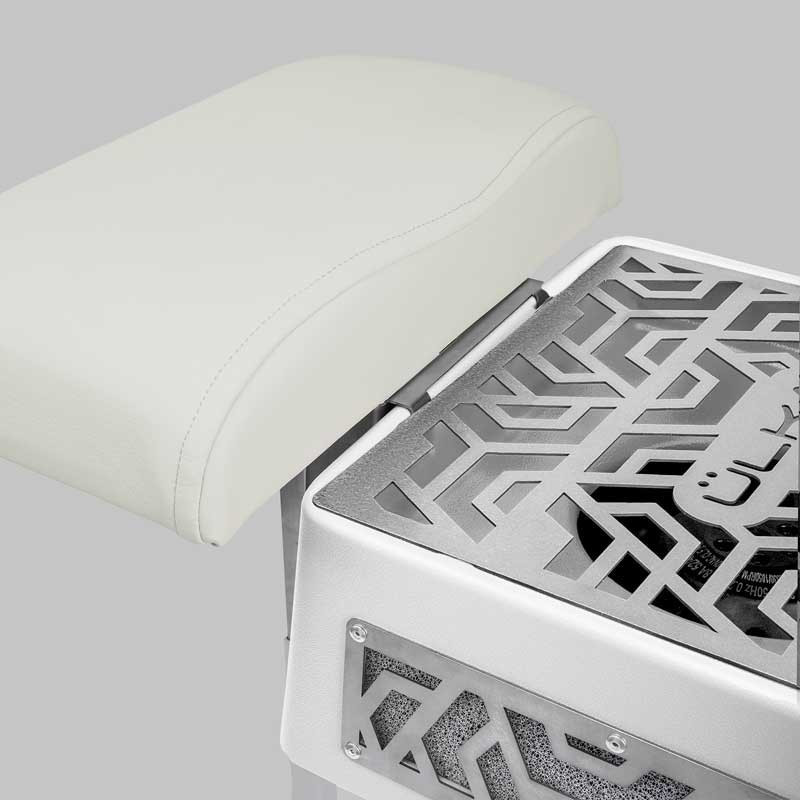 Педикюрная подставка и вытяжка ÜLKA X2F PREMIUM - белая