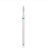 Diamond nail drill bit, “flame” , blue, diameter 1,8 mm/ working part 8 mm HEAD