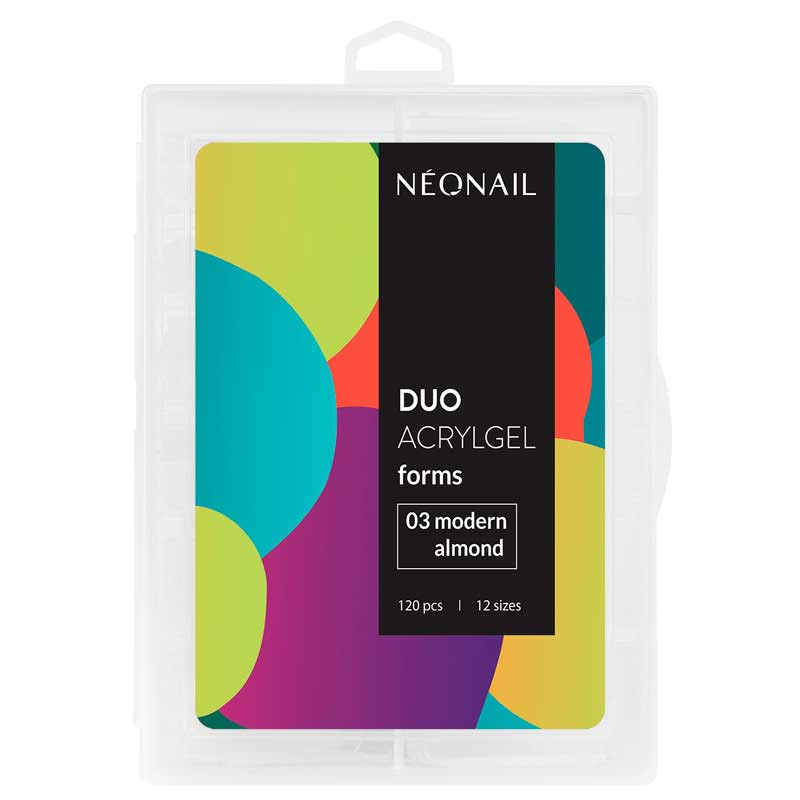 Top forms for building nails - NeoNail Duo AcrylGel 03 Modern almond - 120 pcs