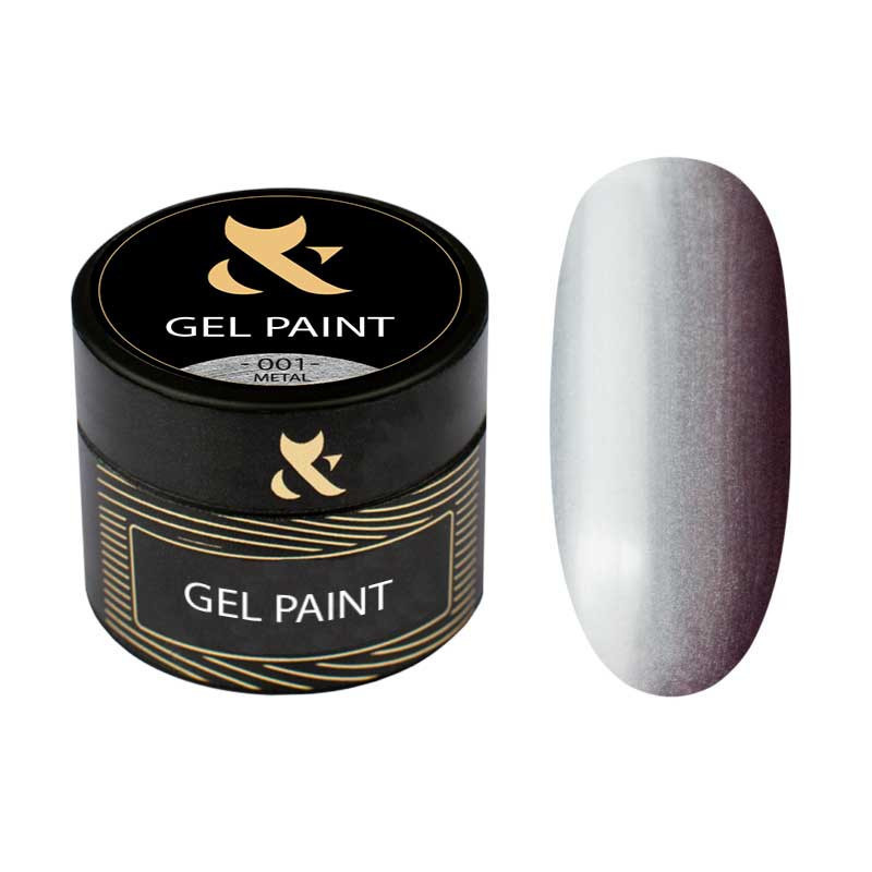 Gel Paint Metal F.O.X, Silver 001 - 5 ml
