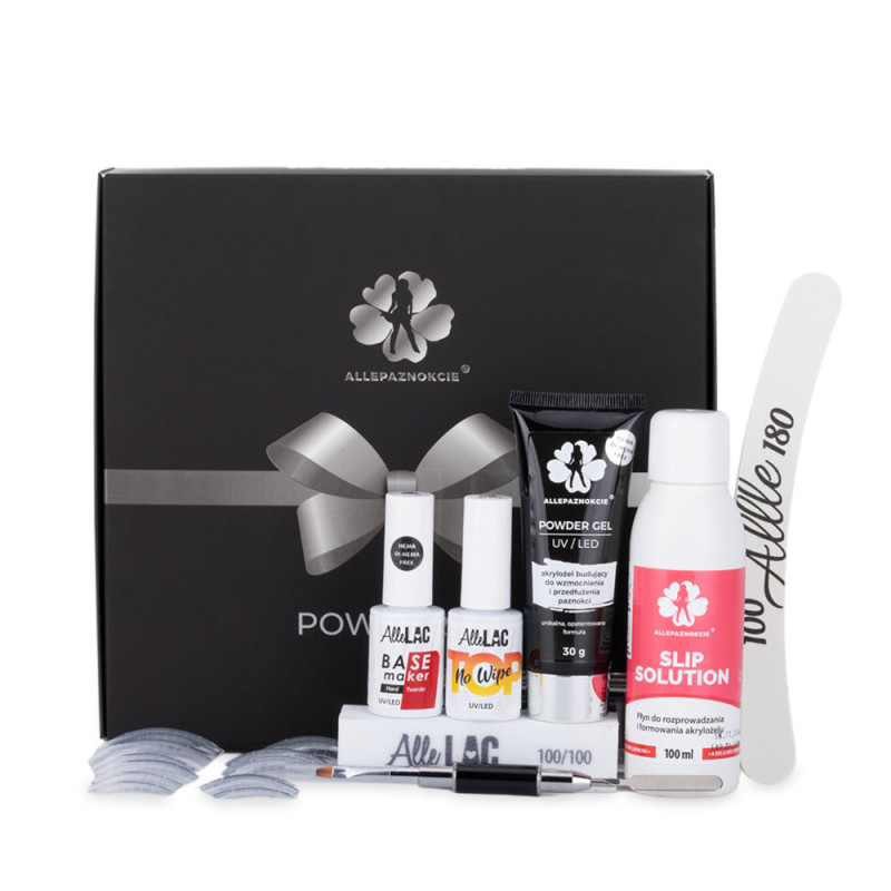 Набор для наращивания ногтей акригелем Allepaznokcie Powder Gel Box