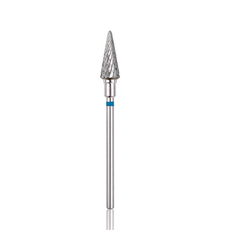 Carbide nail drill bit HEAD, “frustum”, blue, head diameter 6 mm/ working part 14 mm