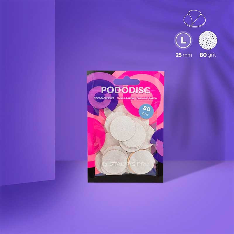 Refill pads for pedicure disc Pododisc Staleks Pro L, (50 pcs)