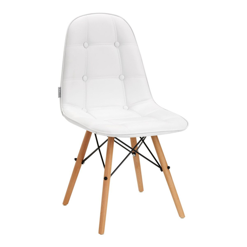Chair with backrest, white 4Rico - QS-185 eco