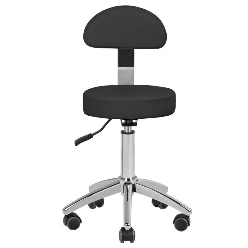 Chair with backrest, black - AM-304