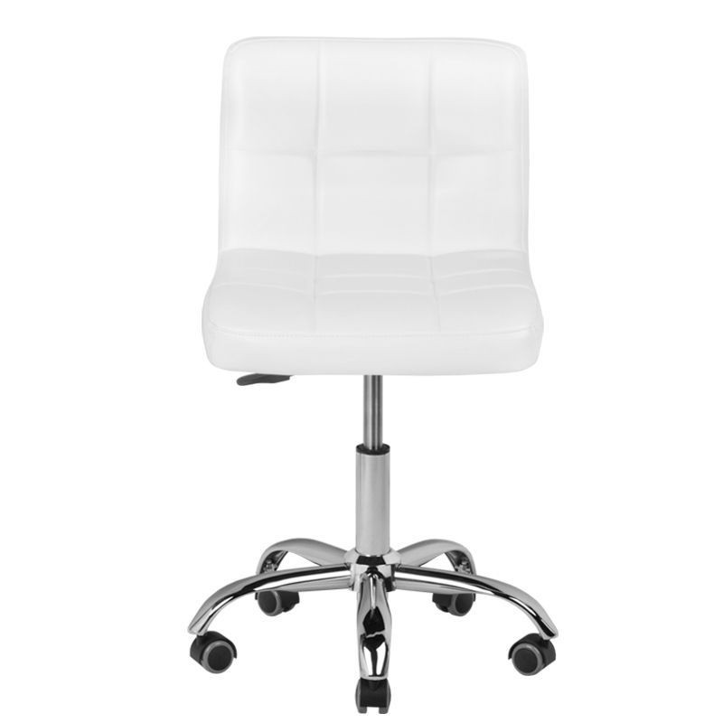 Stuhl mit Rückenlehne für Maniküristen, weiß - A-5299