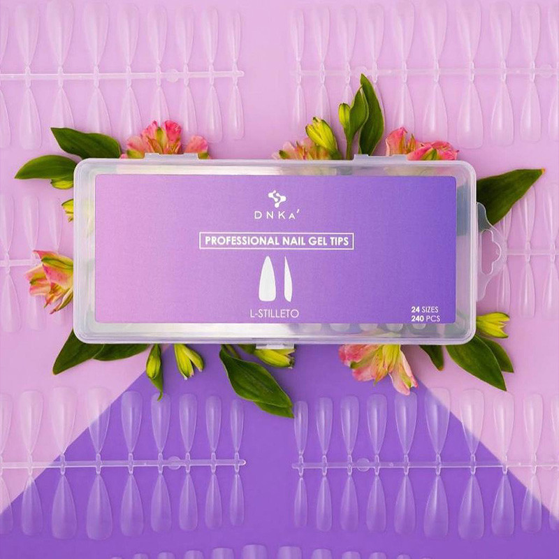 Gel Tips - DNKa Professional Nail Gel Tips L-Stilleto - 240 pcs