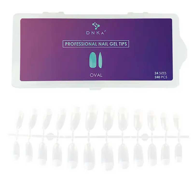 Geelitipid - DNKa Professional Nail Gel Tips Oval - 240 tk