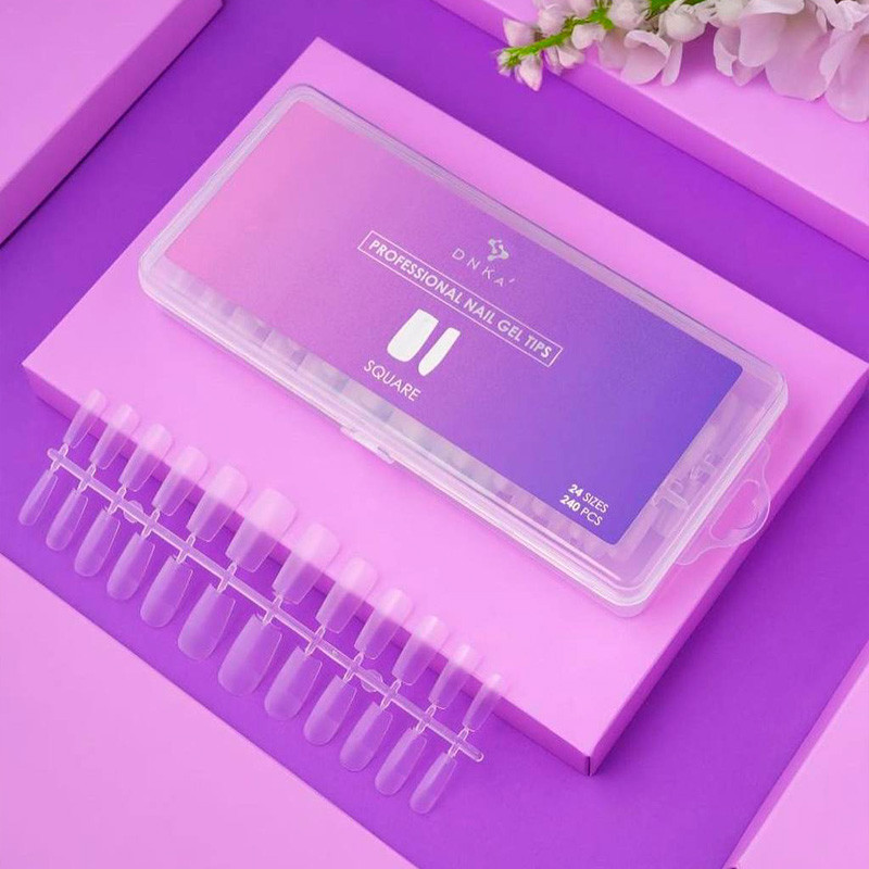 Гелевые типсы DNKa Professional Nail Gel Tips Square, 240 шт