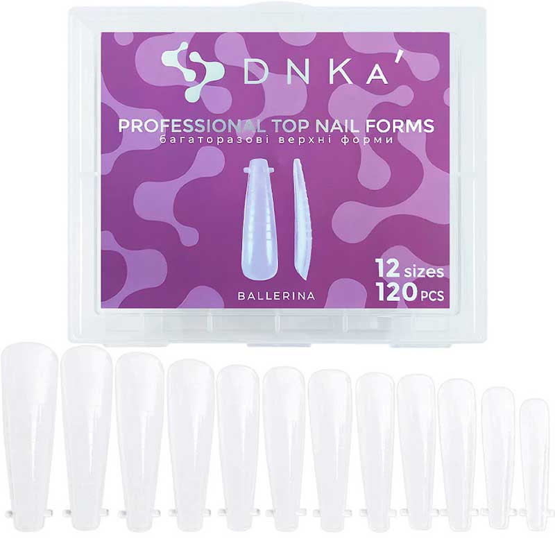 Pealmised tipid-vormid - DNKa Top Nail Forms Ballerina - 120 tk