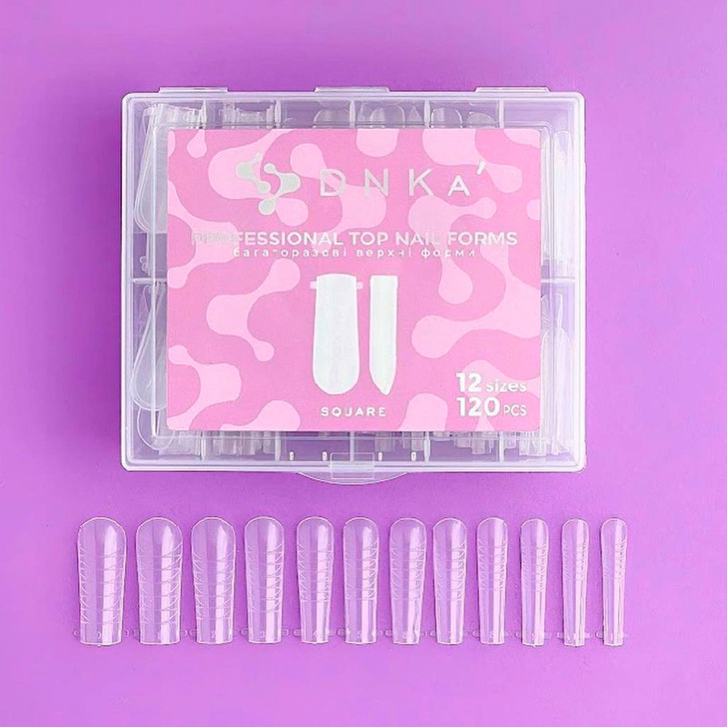 Tippimuotit / Ylätipit - DNKa Top Nail Forms Square - 120 kpl