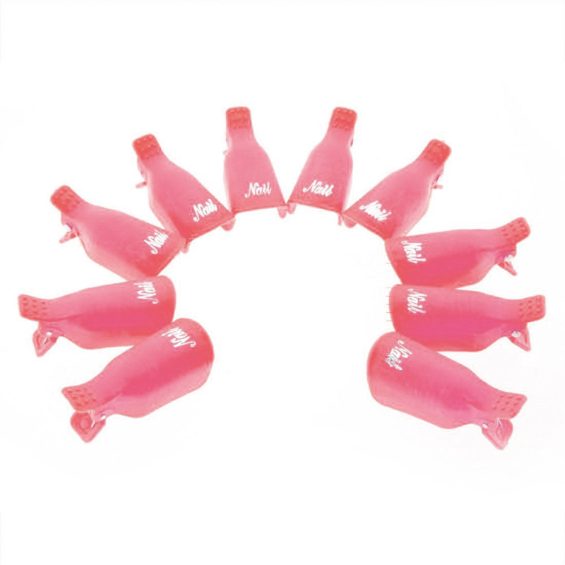 Clips for gel removal - 10 pcs