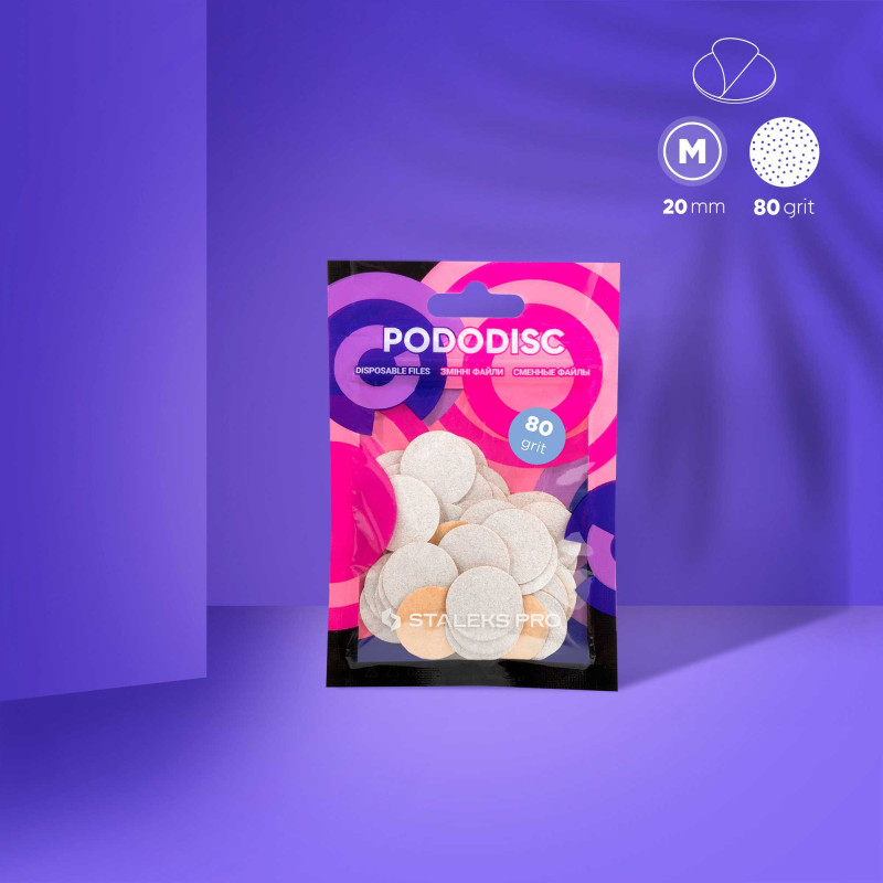 Raspipaperi Poranterään - Pododisc Staleks Pro M, (50 pcs)