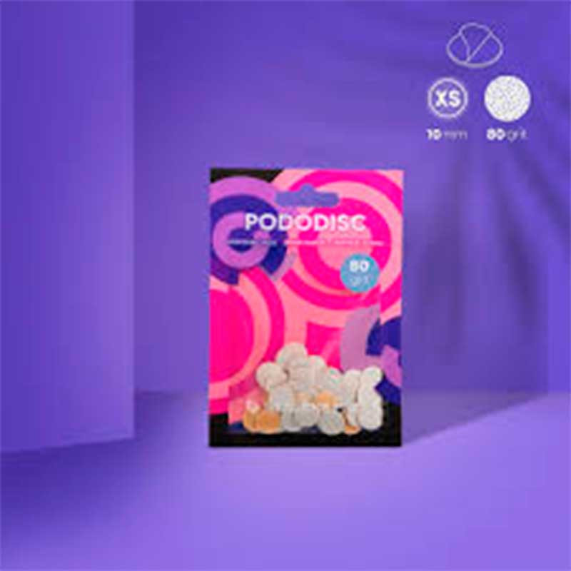 White refill pads for pedicure disc Pododisc Staleks Pro XS, (50 pcs)