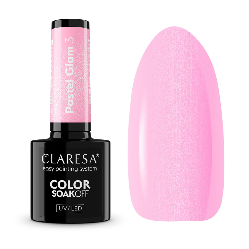 Цветной гель-лак Claresa Pastel Glam 3 - 5g