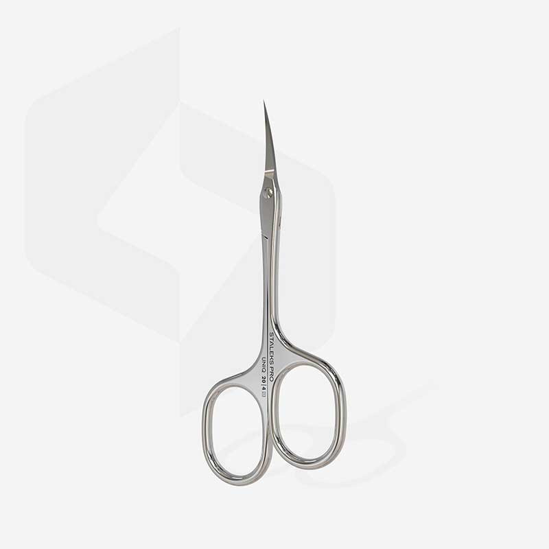 Professional cuticle scissors Staleks Pro Uniq 20 - Type 4 - Asymmetric