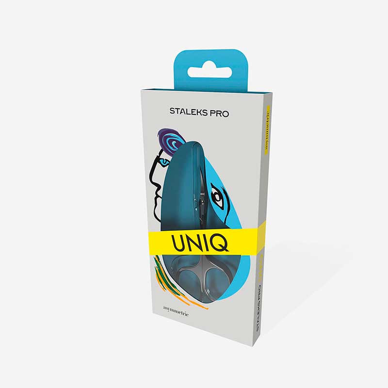 Professional cuticle scissors Staleks Pro Uniq 20 - Type 4 - Asymmetric