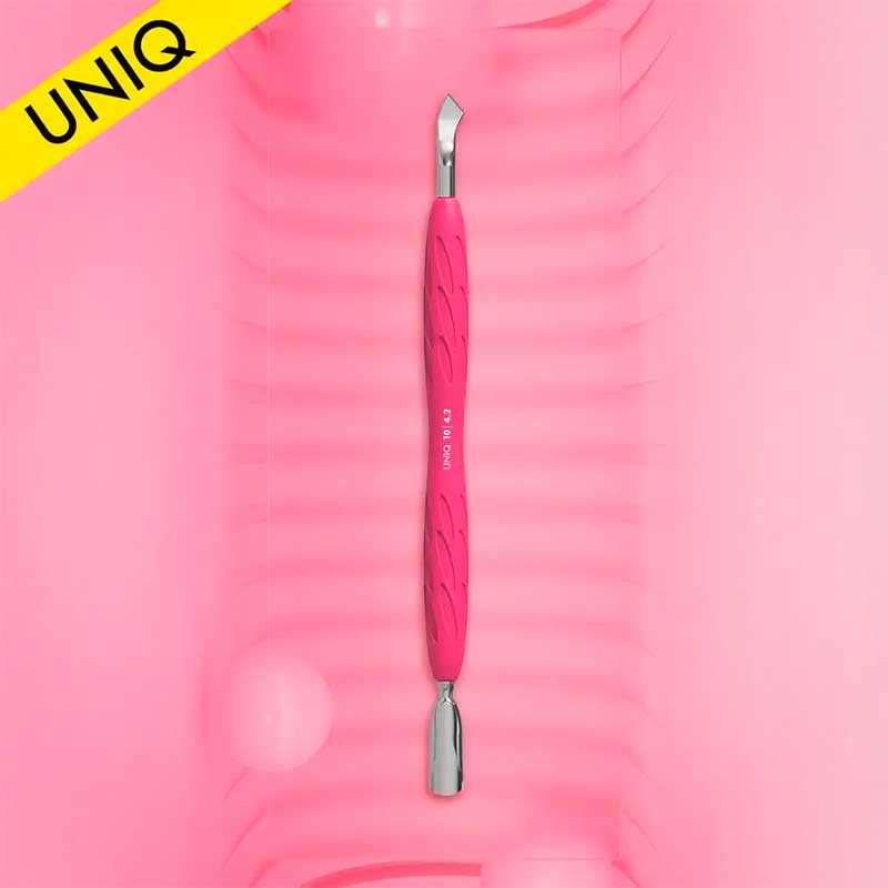 Пушер для кутикулы Staleks Pro Uniq - Gummy 10 - Type 4.2 (Узкий Закругленный Пушер + Изогнутое Лезвие)