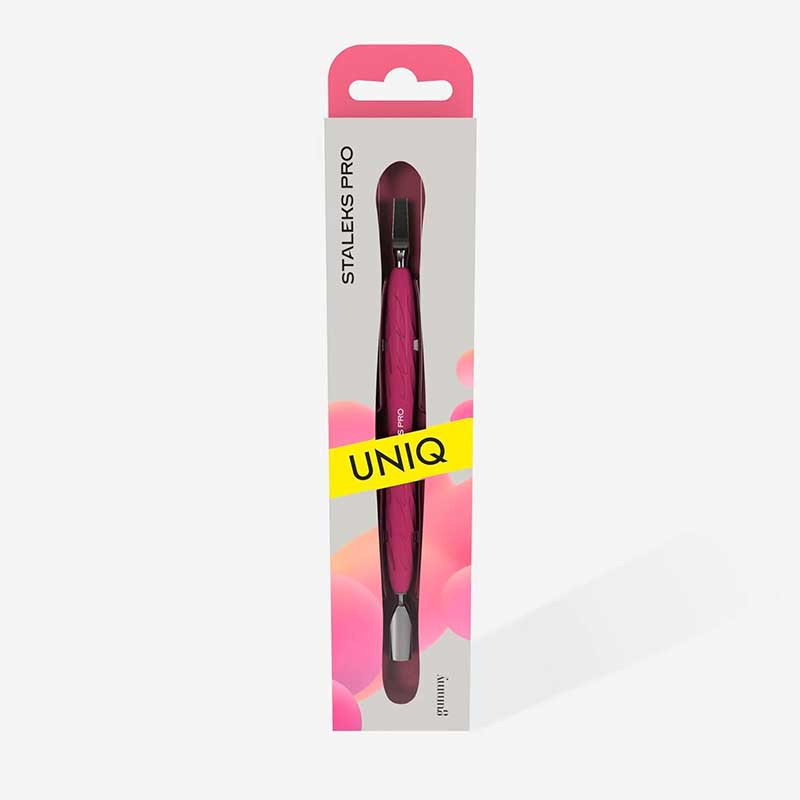 Пушер для кутикулы Staleks Pro Uniq - Gummy 10 - Type 5 (Узкий Закругленный Пушер + Широкое Лезвие)