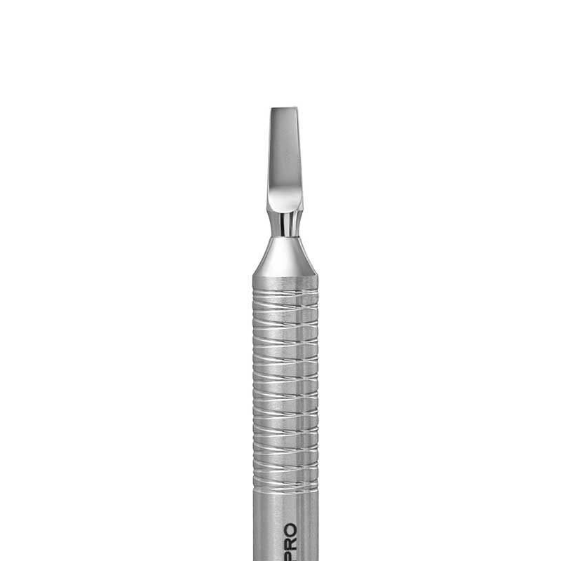Hollow manicure pusher Staleks EXPERT 100 TYPE 5 (rounded narrow pusher and straight blade)