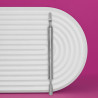 Hollow manicure pusher Staleks EXPERT 100 TYPE 5 (rounded narrow pusher and straight blade)