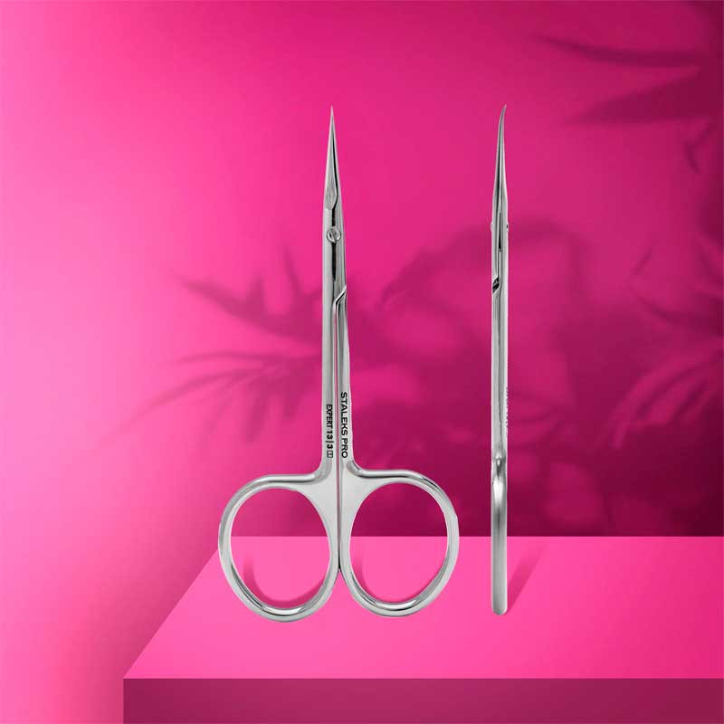 Professional cuticle scissors for left-handed users - Staleks Pro Expert 13 - Type 3