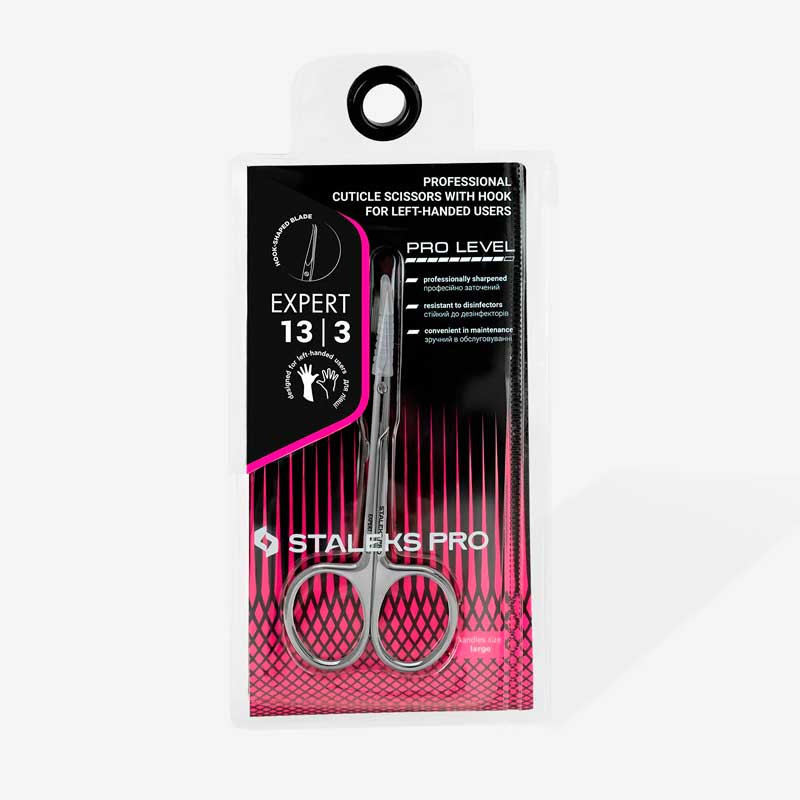 Professional cuticle scissors for left-handed users - Staleks Pro Expert 13 - Type 3