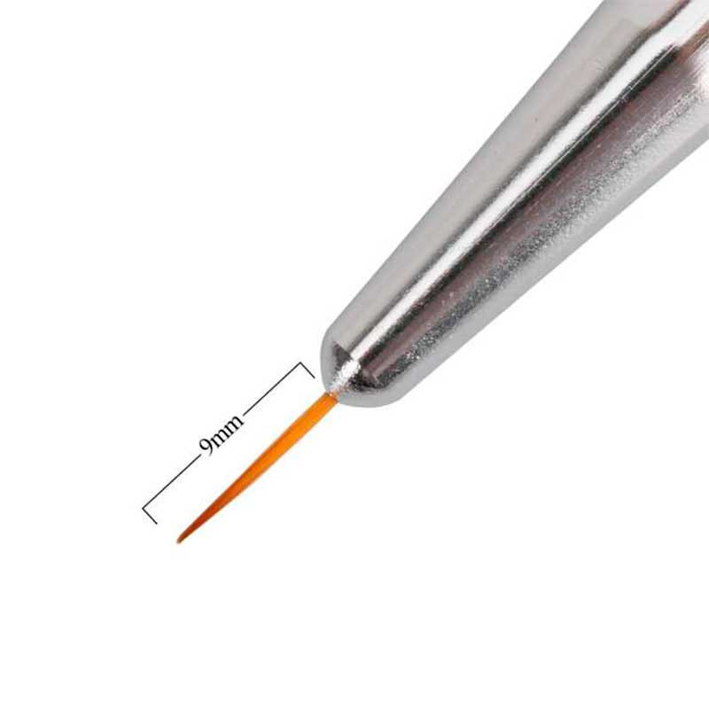 Nail brush 2in1 MollyLac black, 9 mm