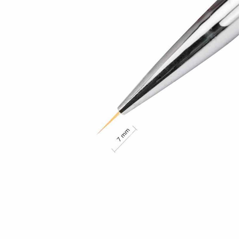 Nail brush 2in1 MollyLac white, 7 mm