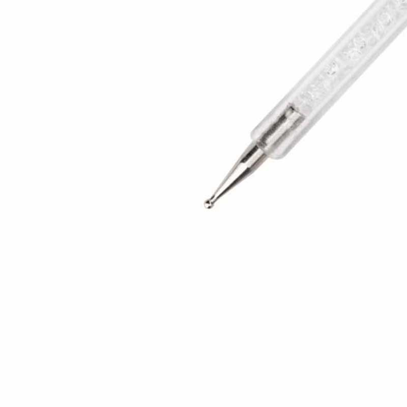 Nail brush 2in1 MollyLac white, 7 mm