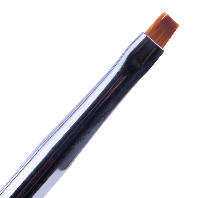 Кисть с пушером 2in1 для геля и акригеля MollyLac - 8  мм