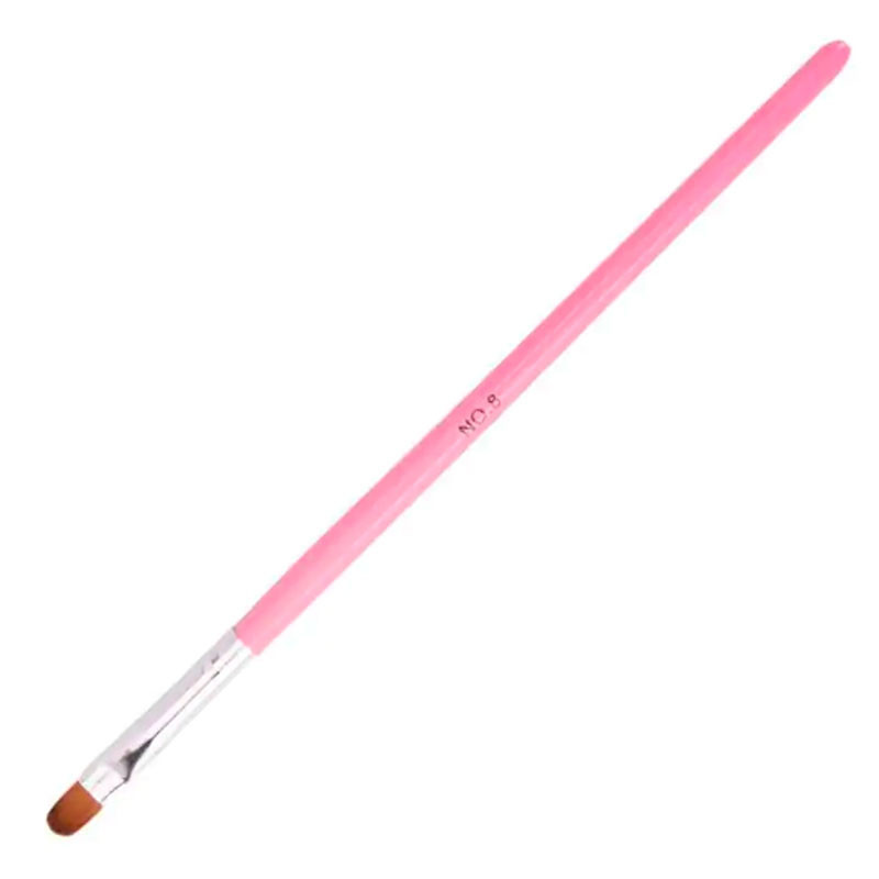 Brush For Gel And Acrylic Gel Oval Nr 8 - 10mm