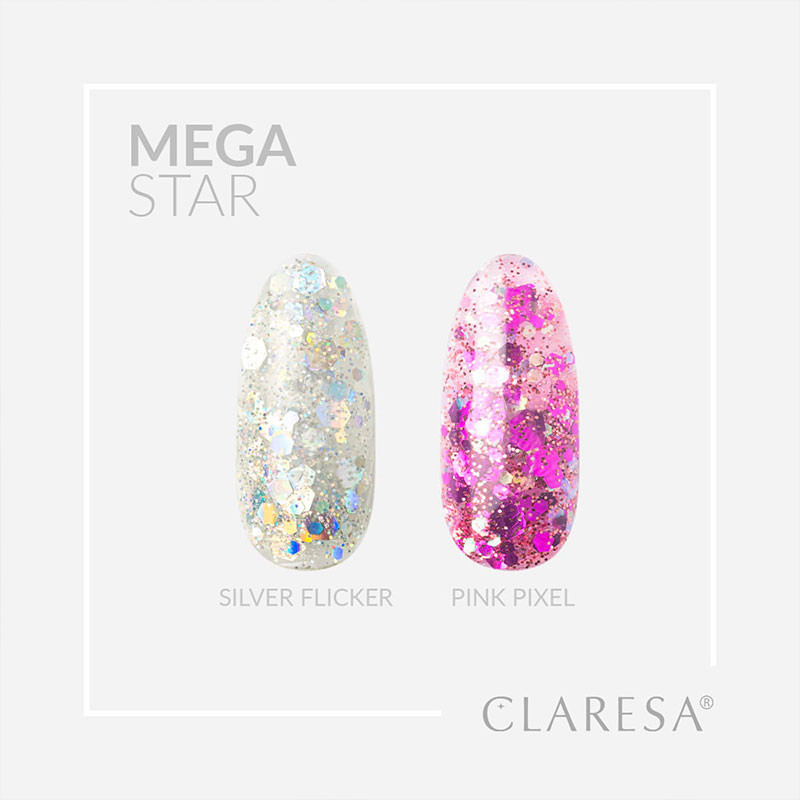 Mega Star Art Gel Claresa Pink Pixel - 10g