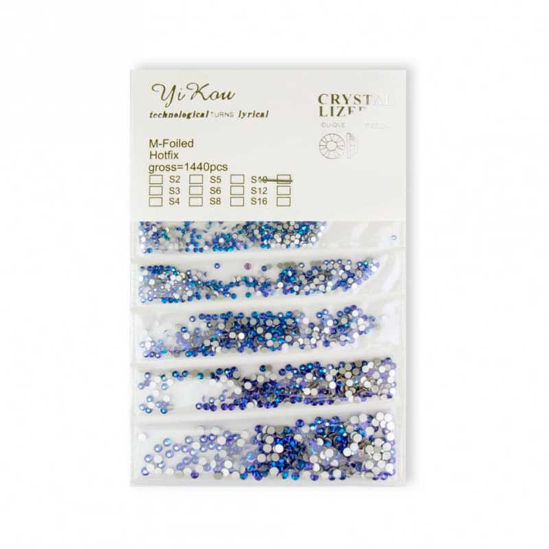 Стразы, микс, Blue - 1440 шт