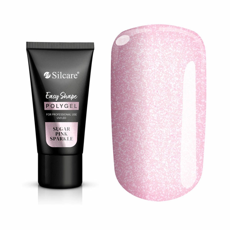 Polügeel Silcare Easy Shape - Sugar Pink Sparkle - 30 g