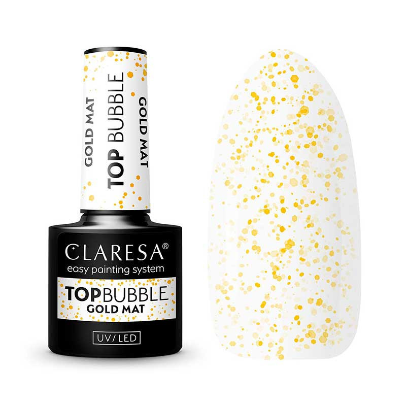 Claresa Top Bubble Gold Matt, 5 g (No Wipe)