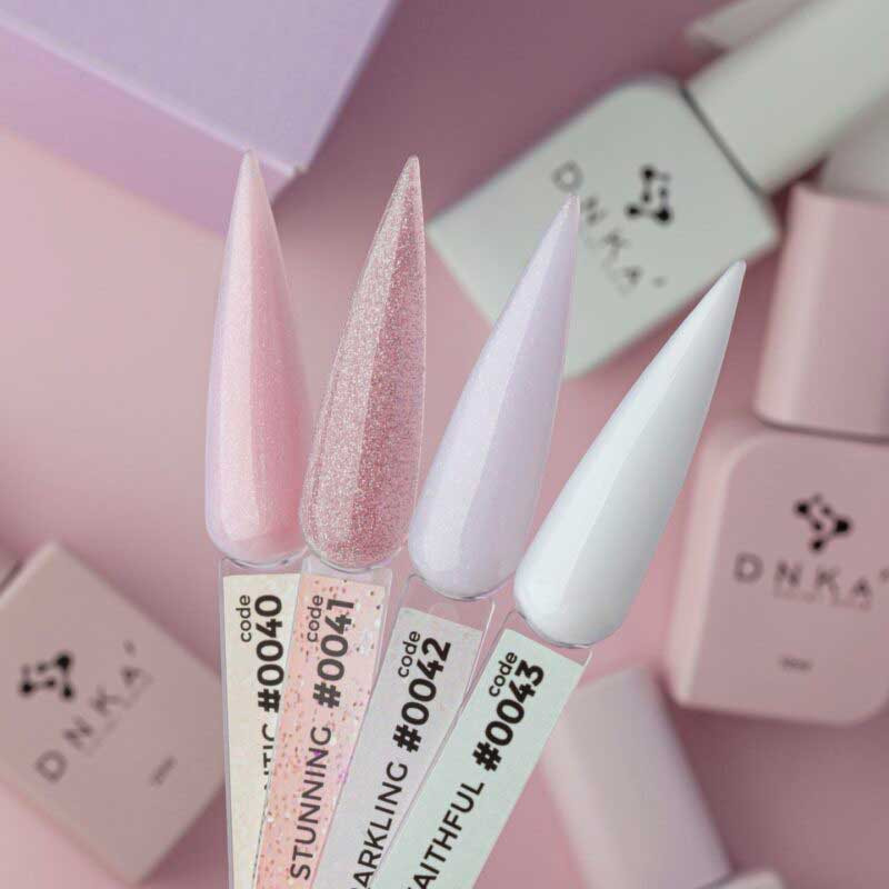 Камуфлирующая база для ногтей No. 0042 Sparkling DNKa