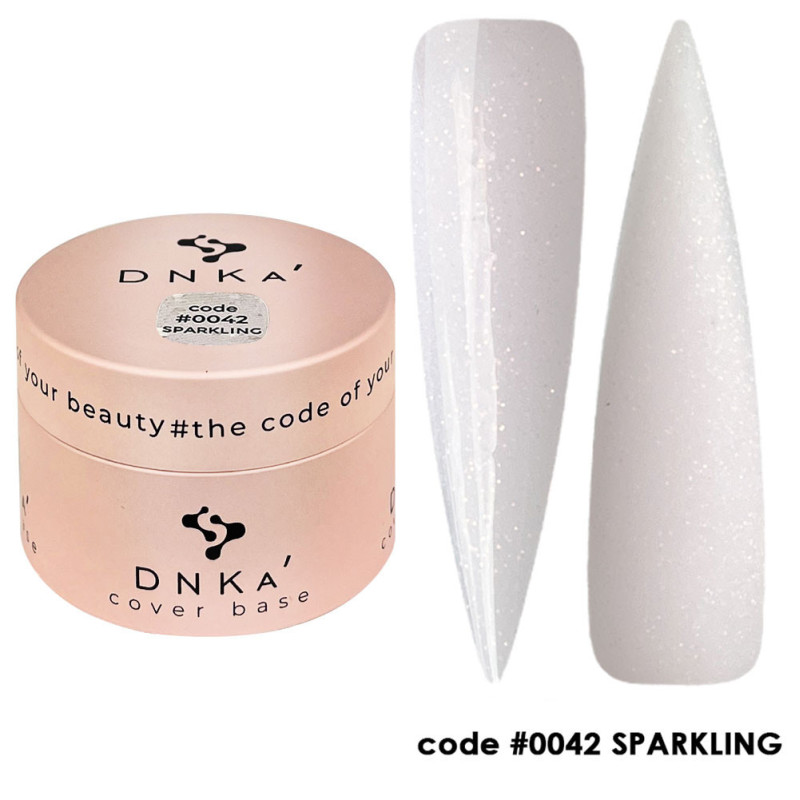 Камуфлирующая база для ногтей No. 0042 Sparkling DNKa
