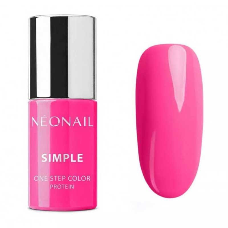Гель-лак для ногтей Simple One Step color protein 3in1(Base/Color/Top) NeoNail - Flowered 8129 - 7,2 ml